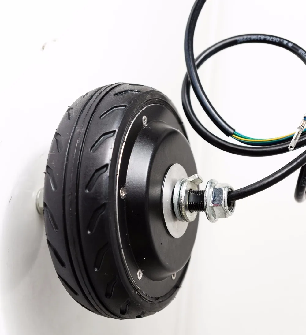 Fibra de Carbono Dobro do Motor do Caminhão Motor do Cubo do Eixo Motor do Cubo da Roda de 5 Polegadas Eixo Leve – Único 24v-36v 200w 350w
