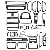 for bmw 5 series f10 525 2011 2016 accessories carbon fiber pattern interior decoration gear air outlet door handle abs sticker