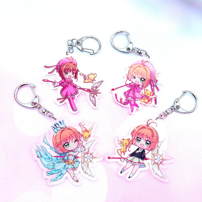 Милый акриловый брелок Сакура КИНОМОТО в стиле аниме для ключей декоративная