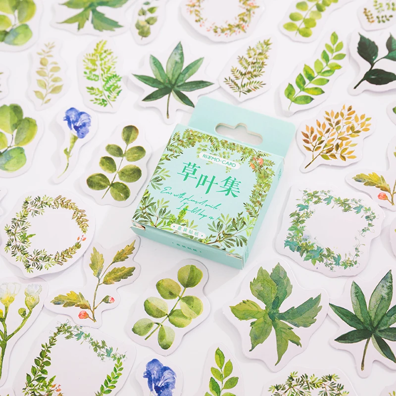 Коллекция травяных листьев декоративные канцелярские принадлежности планер