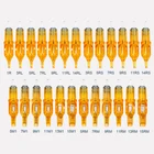 Картридж для тату-машинки с иглами RL RS M1 RM, 20 шт., для бровей, губ, перманентного макияжа, татуировочный пистолет, желтого цвета