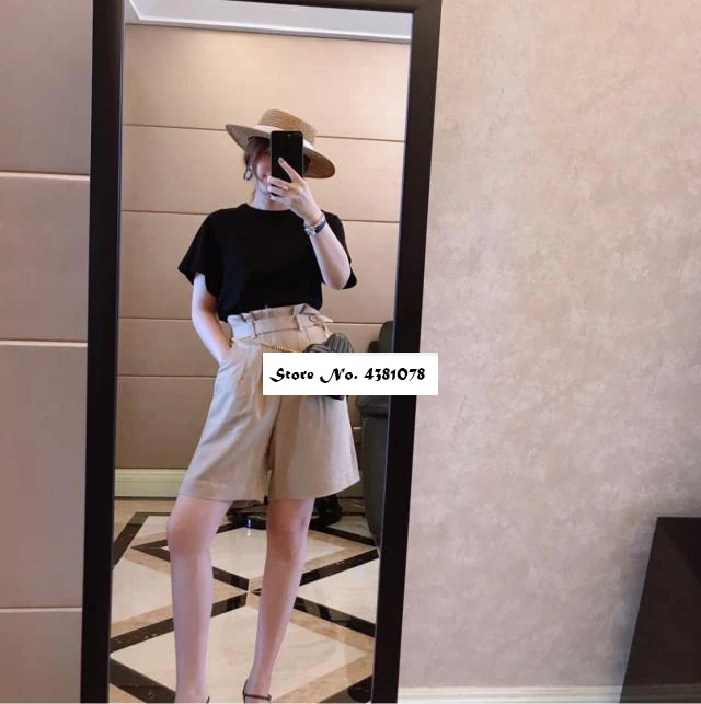 

Женская летняя футболка, новинка 2020, облегающая хлопковая Футболка Auturn с короткими рукавами и вышивкой логотипа