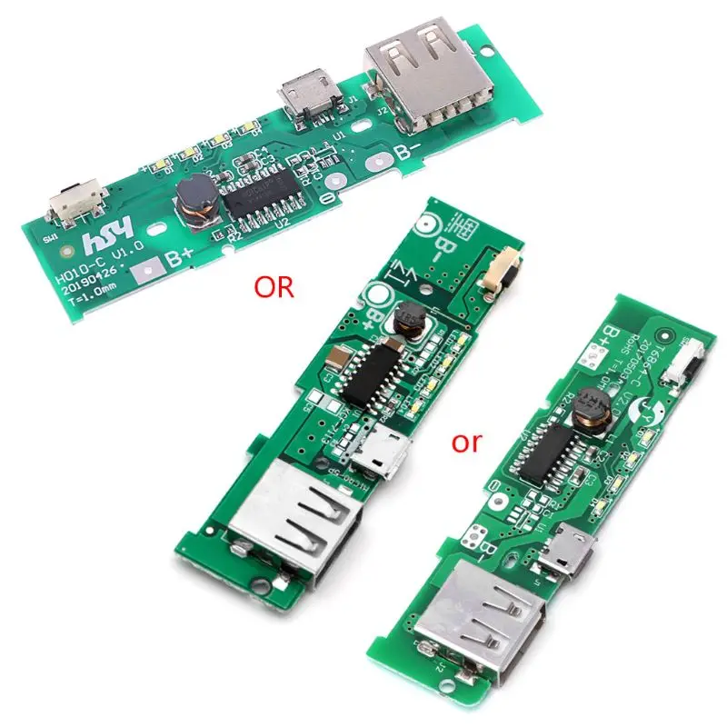 

USB 5V 2A Mobile Phone Power Bank Charger PCB Board Module For 18650 Battery