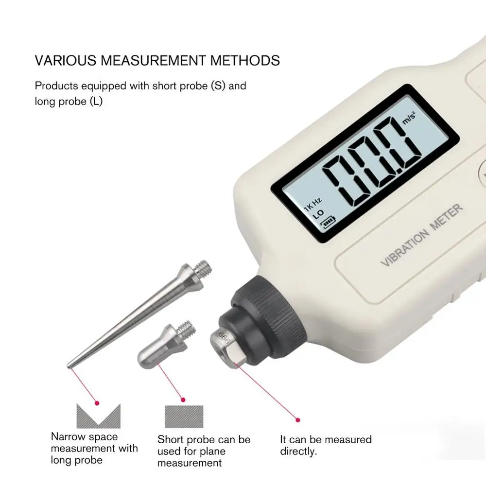 Портативный цифровой Виброметр анализатор VM 63A вибратор тестер