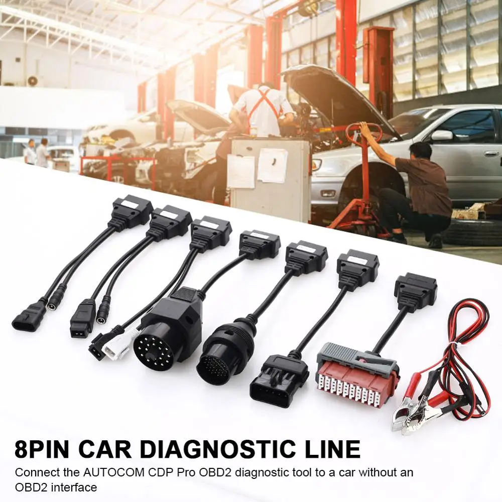 Автомобильные кабели OBD2 8 шт. 7/12/30 контактов Удлинительный Кабель OBDII