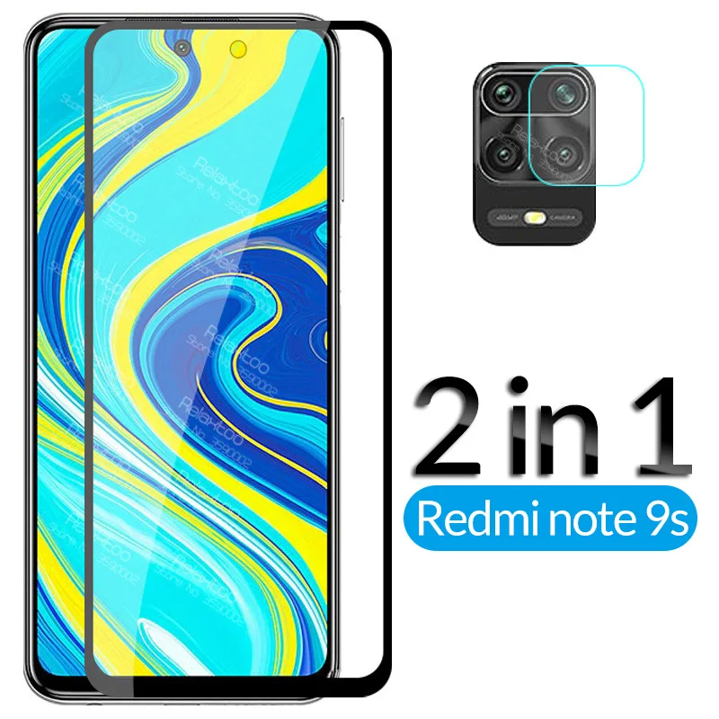 2 в 1 Защитное стекло для xiaomi redmi note 9 s|Защитные стёкла и плёнки телефонов| |