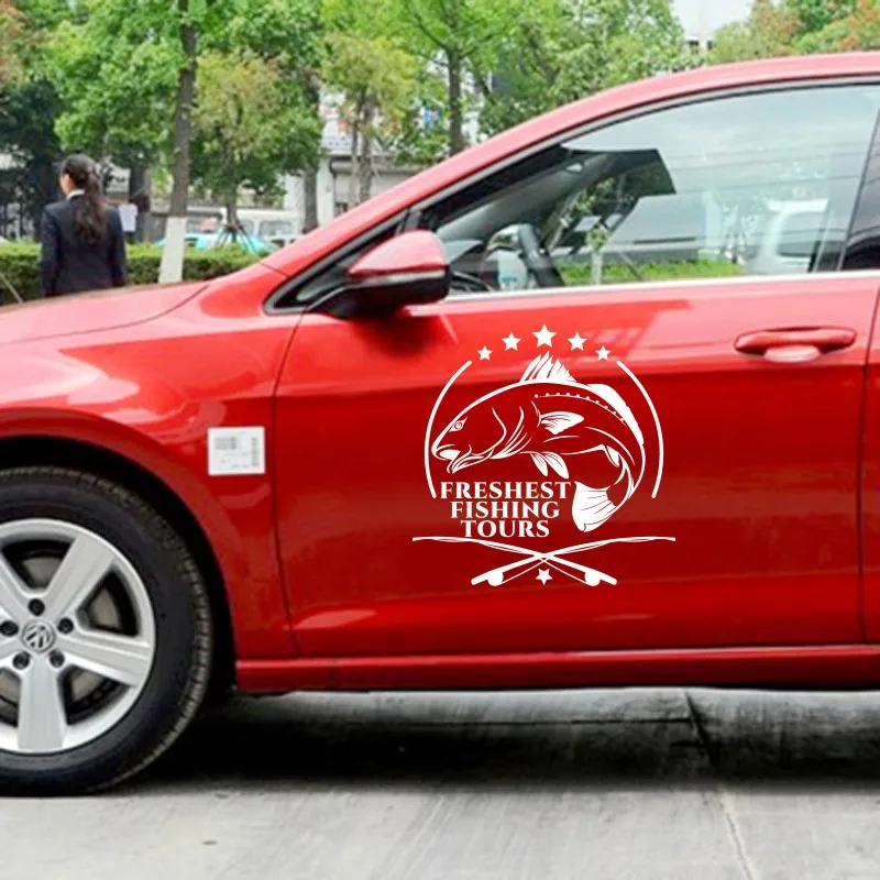 Форель Рыба Рыбалка автомобиль наклейка кальмар постер с лодкой наклейки декор