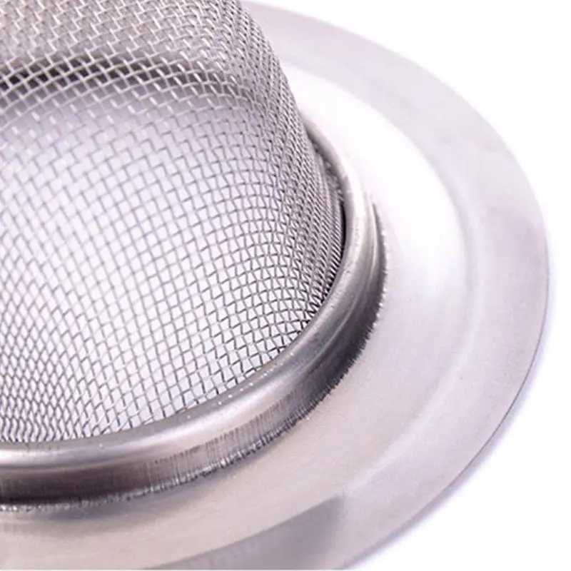 

2 pcs New Kitchen Drain Strainer Home Sink Stainless Steel Mesh Strainer