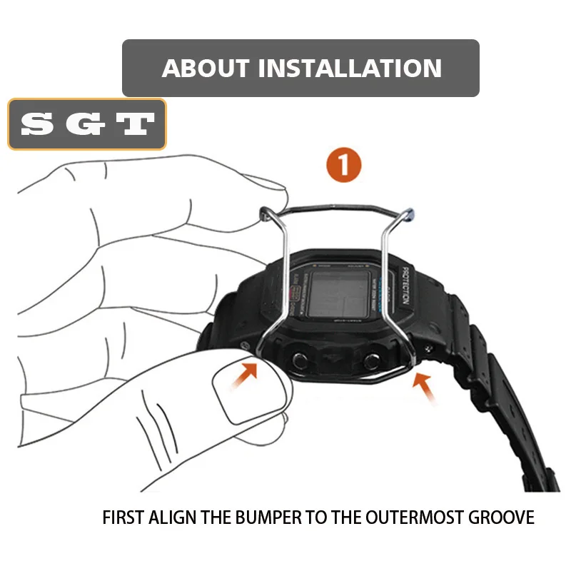 Черный бампер для часов GA100/GA110/GA120/GD100/GD110/GD120 аксессуары для часов из нержавеющей стали защитный чехол для часов петля для часов