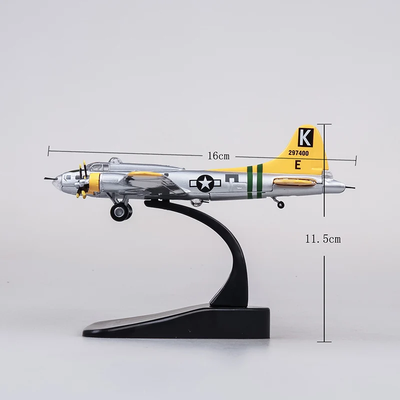 1/144 весы блоки 2-ой мировой войны, второй мировой войны военный самолет классический игрушечные бомбардировщики Boeing B17 Самолет B 17 моделей для детей-поклонников Коллекция подарков