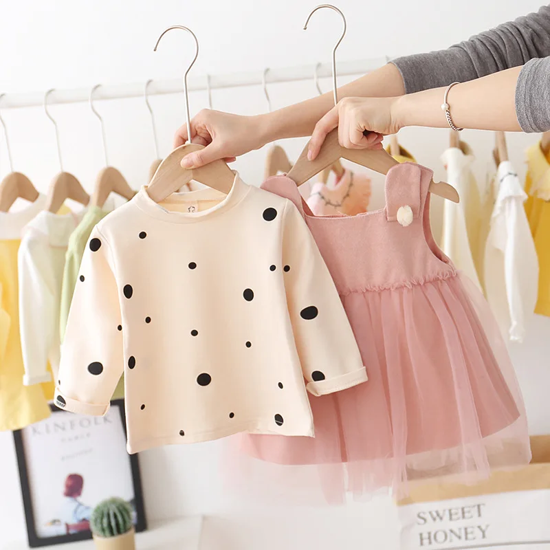 Костюм для маленьких девочек весна 2020 Детский комплект из двух предметов