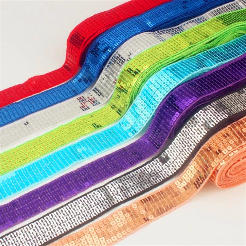 25 мм 48 ширина блестки кружева обрезки ткани ленты ткань тюль ремень волос банты