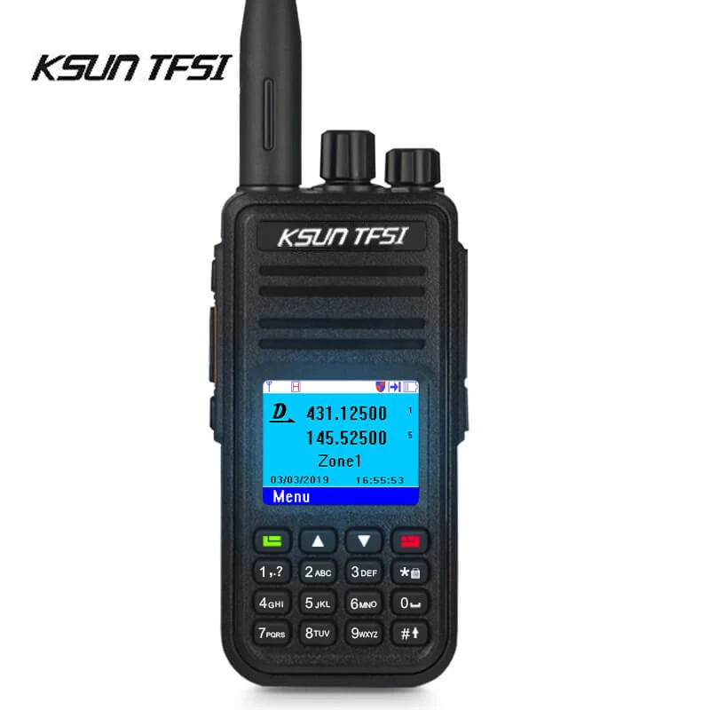 KSUN TFSI DMR Радио Цифровой рация с GPS Ham Амадор 5 Вт VHF Любительская двойного диапазона