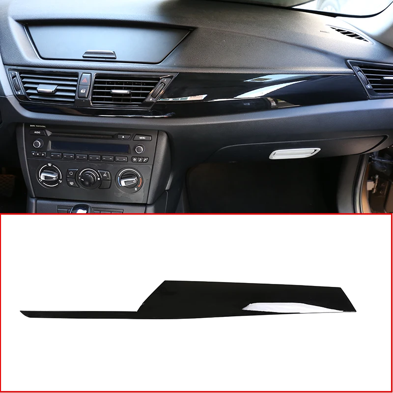 

Glossy Black For BMW X1 E84 2011-2015 ABS Car Interior Center Console Protection Panel Cover Trim Accessories