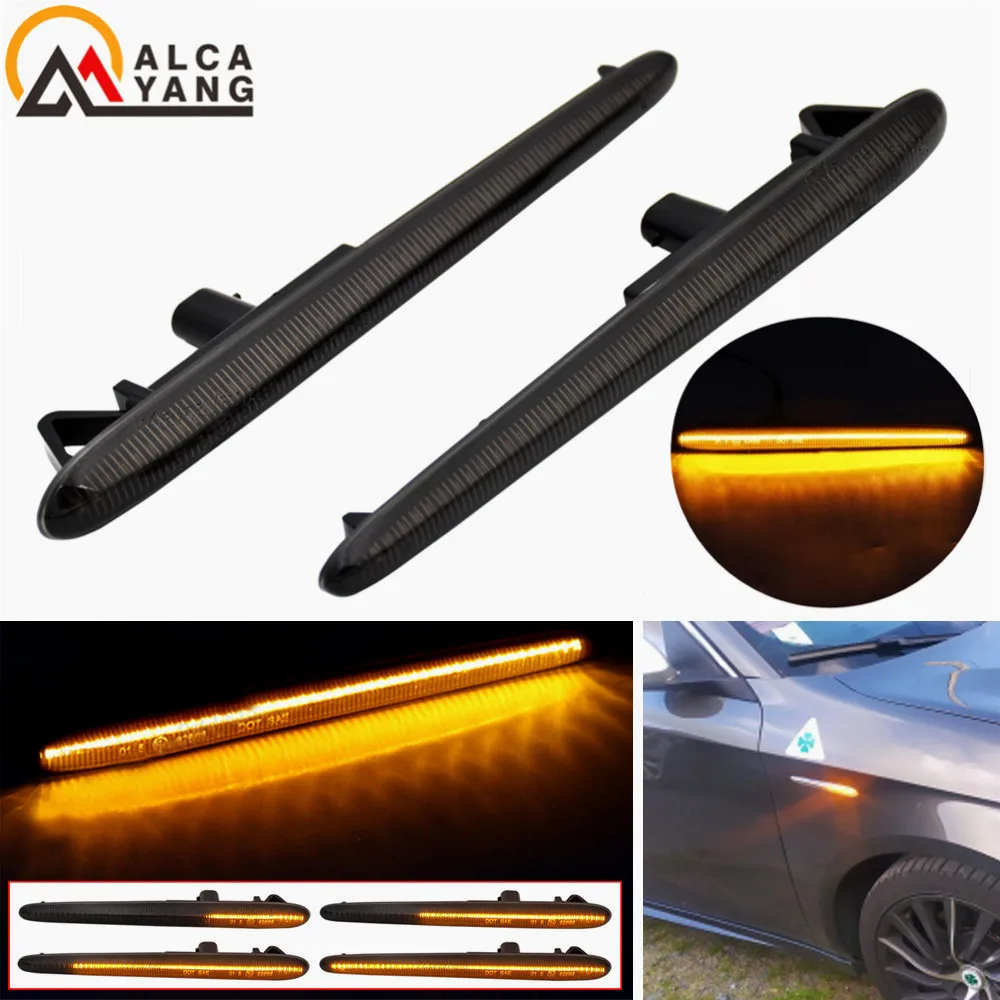 

2Pcs Dynamic LED Side Marker Turn Signal Blinker Light For Alfa Romeo Giulietta 940 Juliet Sprint Veloce 10-21 Canbus Error Free