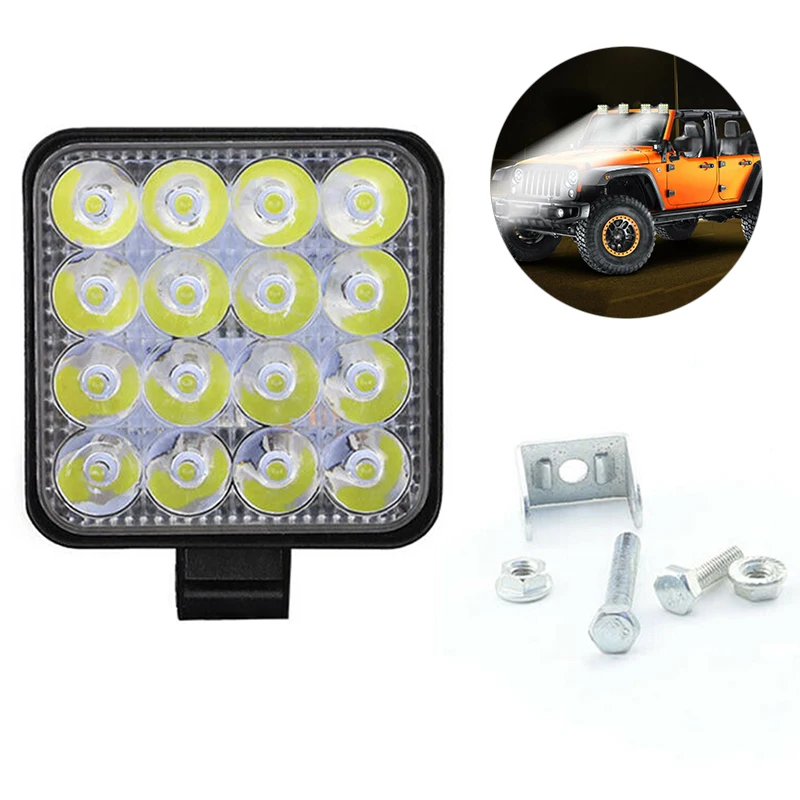 Машинка для стрижки 48 Вт 16LED рабочий светильник луч свет бар авто ATV езды по