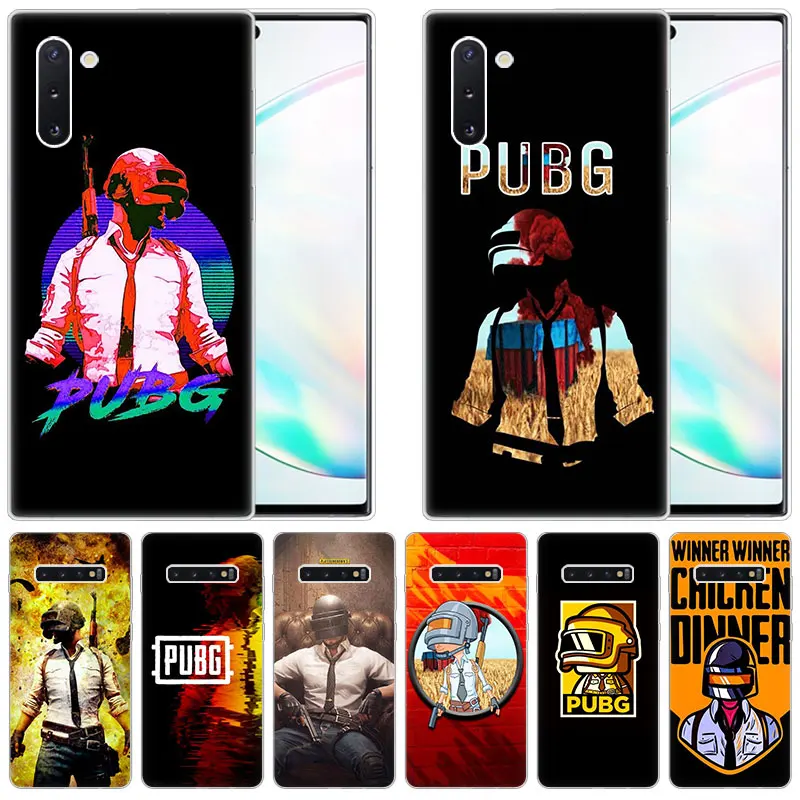 PUBG Game Soft Silicone Case for Samsung Galaxy Note 10 Pro 9 8 5 M30S M40 S10E S10 5G S9 S8 Plus S7 S6 Edge S5 Cover