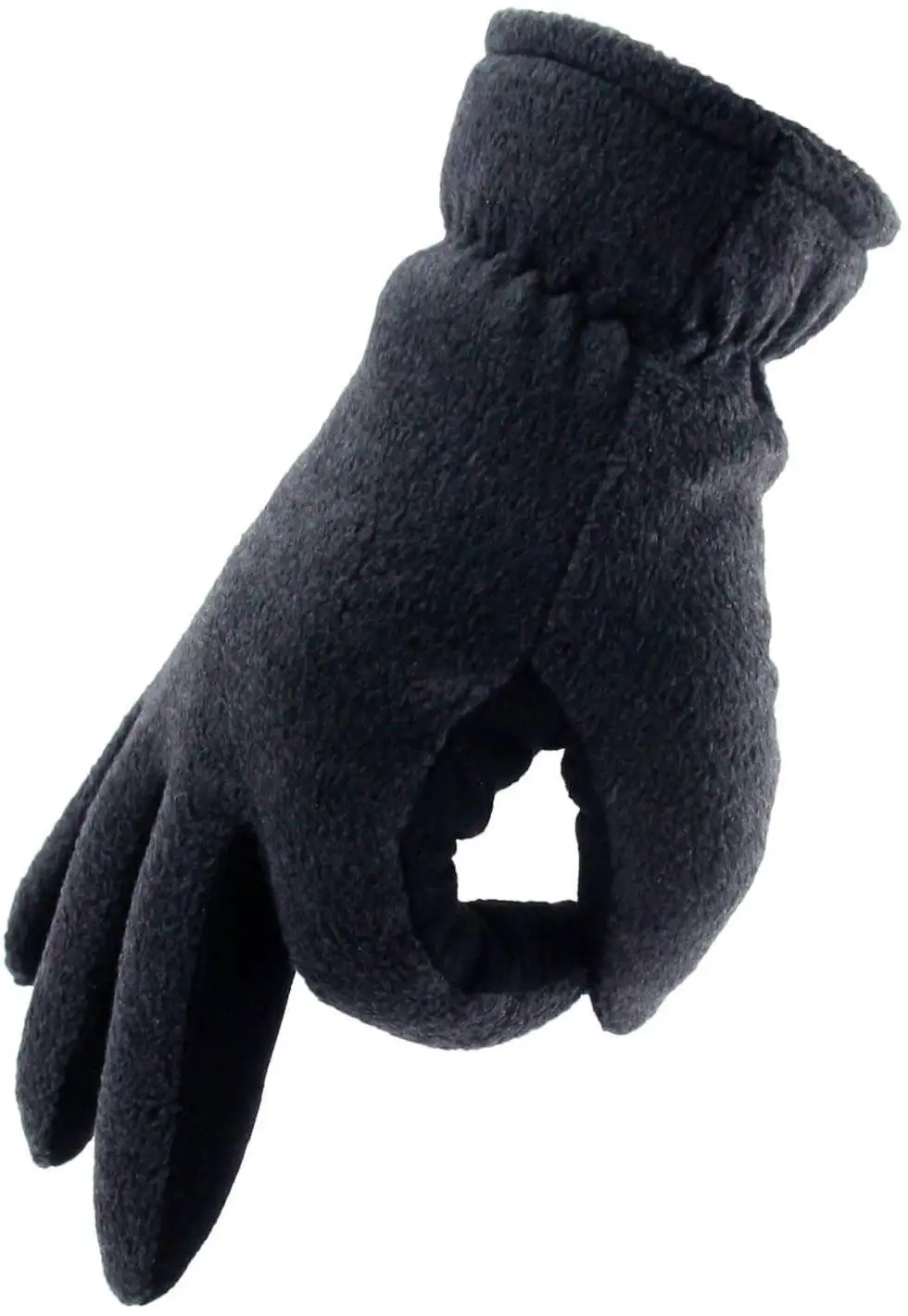 Зимние лыжные перчатки из натуральной оленьей кожи спортивные теплые и флисовые