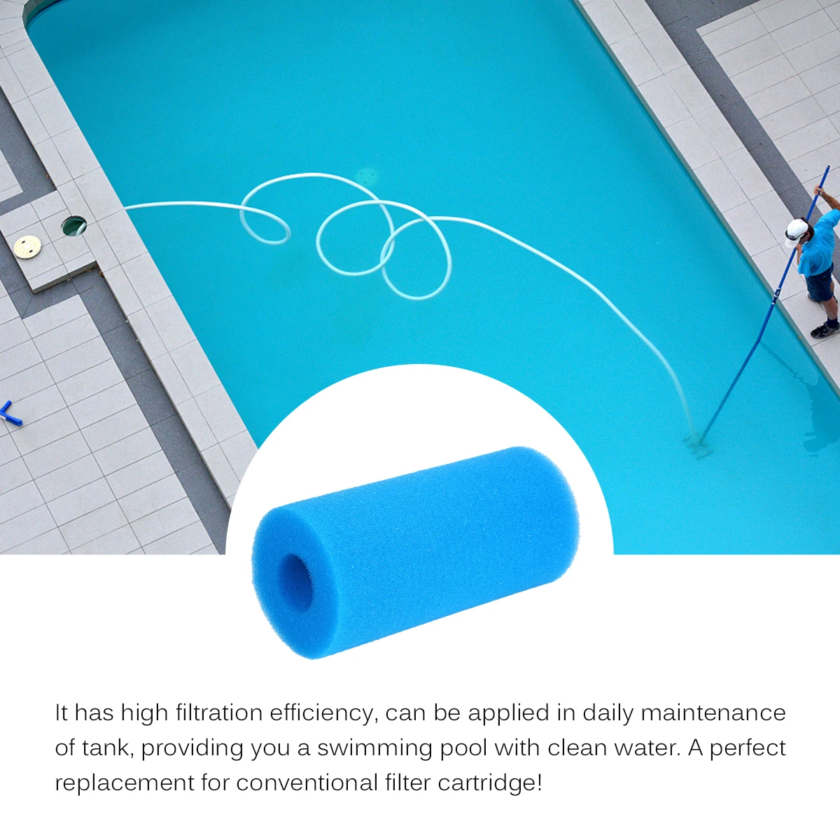 Фильтр для бассейна инструмент очистки Многоразовый моющийся фотокартридж