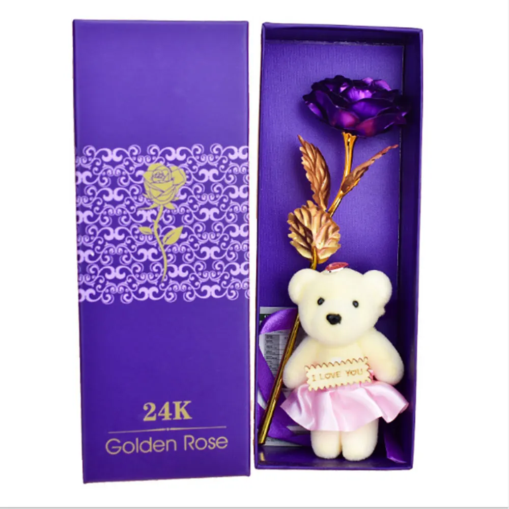 Золотая фольга имитирующий цветок медведь реквизит подарок фестиваль для дома и