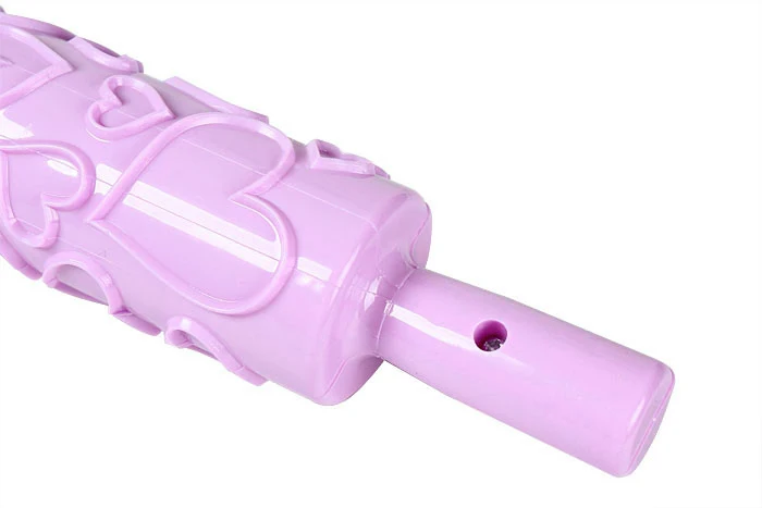 Скалка с узором в виде сердца и цветов для выпечки печенья помадки теста ролик из