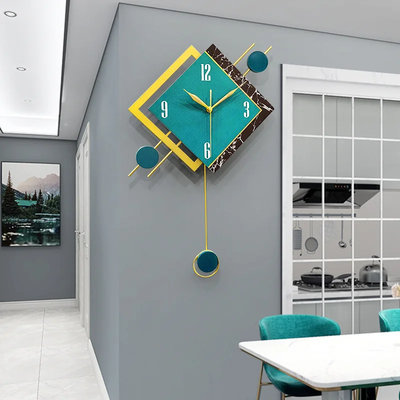 

Nordic Light Luxury Wall Clock Living Room Modern Minimalist Clock Personality Creative Artist Home Decoration reloj de pared