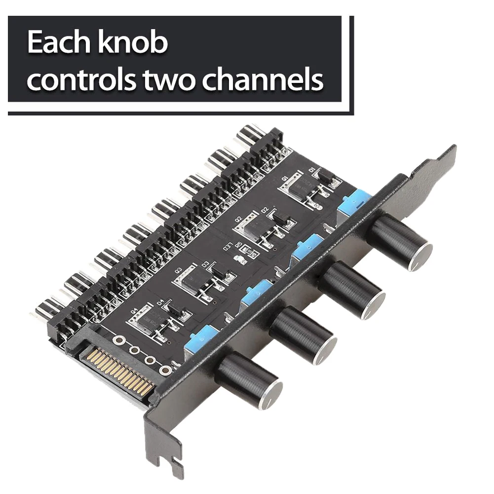 Чехол для компьютера 8 режимов 4 кнопки SATA/4 контакта 12 В чехол ПК |