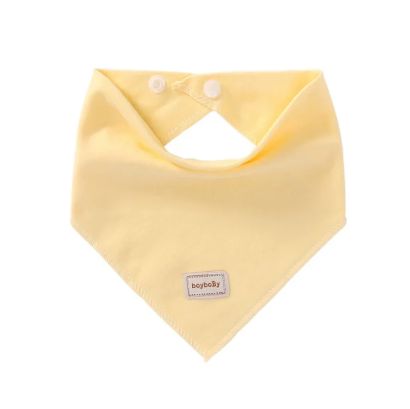 Yellow bib 3 цвета, Eslatic платок, двухслойные хлопковые детские колпачки и шапки с детскими нагрудниками, комплект розового, желтого и небесно-голубого цвета для новорожденных - Цвет: Yellow bib