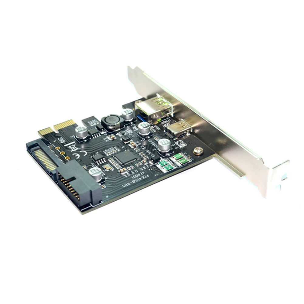 19PIN аксессуары PCI-E к USB3.1 добавить на быстрой зарядке Тип C карты расширения 5 Гбит/с