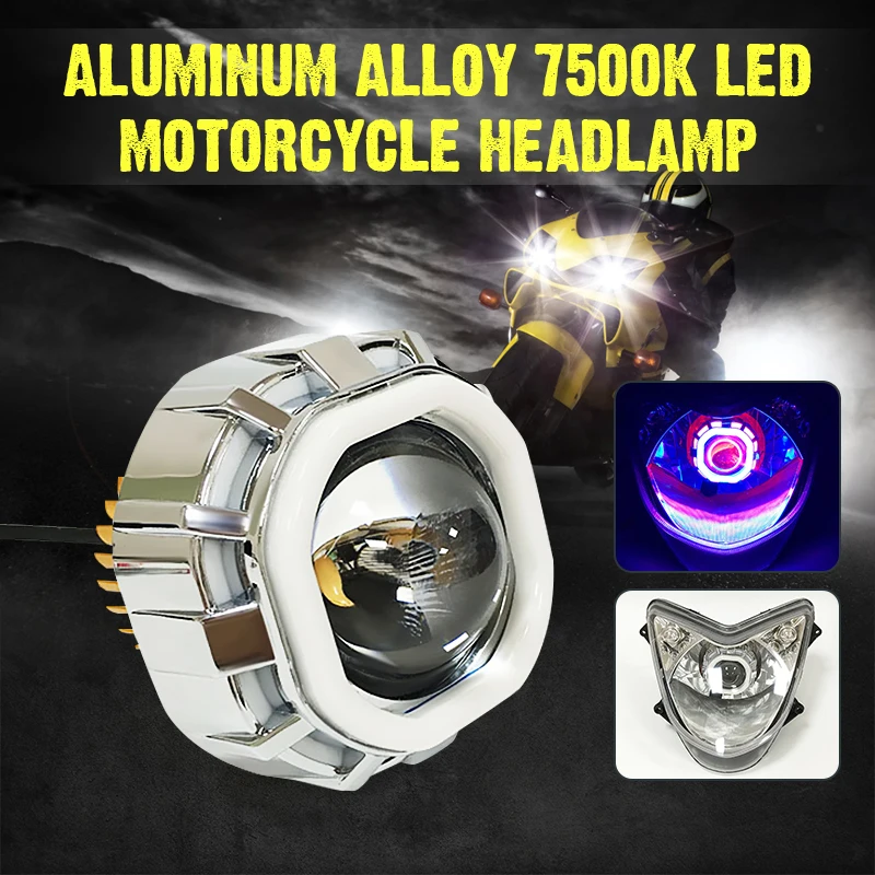 Мотоциклетные яркие фары 2400 лм новое светодиодный ное освещение красочные