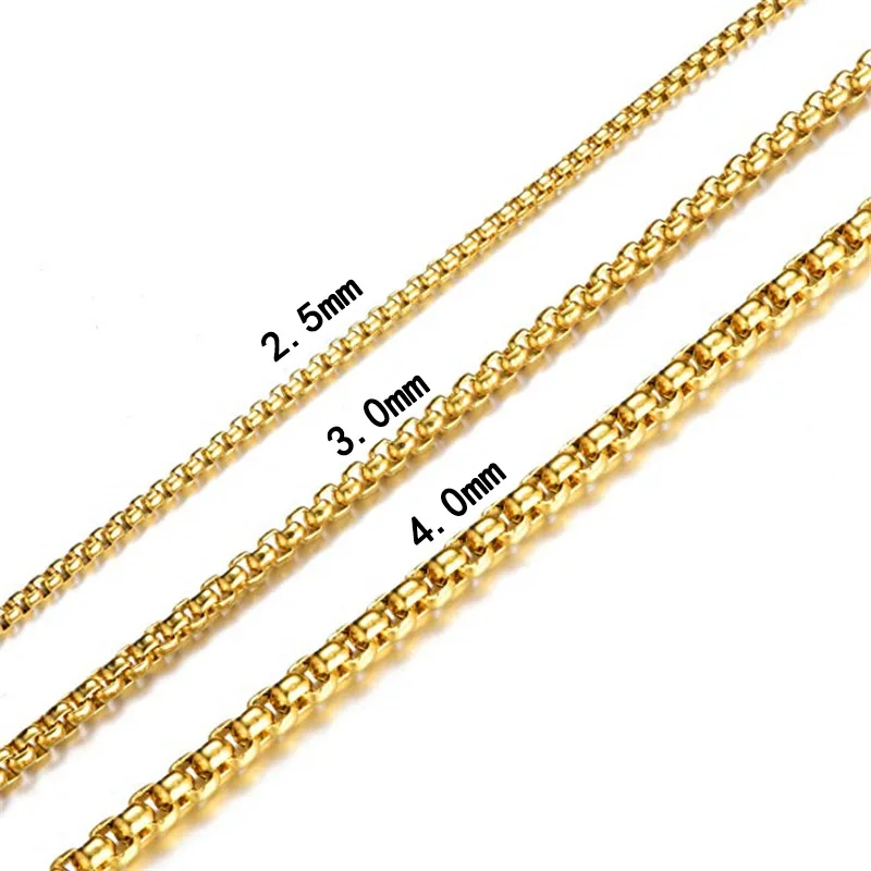 

Vintage Square Pearl Chain Necklace Stainless Steel Necklace Choker Chunky Thick Chain for Women Men Party Jewelry Accessories
