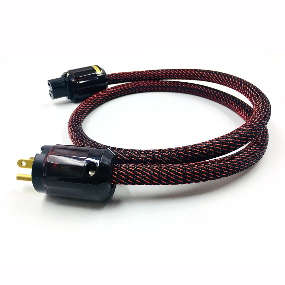 Colleimage Hi-End Hifi Audio Power Cable Cord cable with P-079E C-079 EU Plug AC line hifi audio amp | Электроника