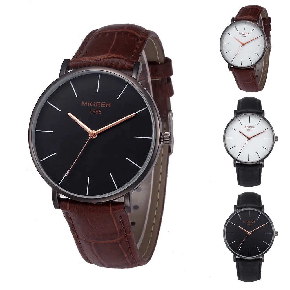 

watch men Simple Temperament Belt Watch reloj hombre montre homme pagani design mens watch relogios masculino relojes hombre @40