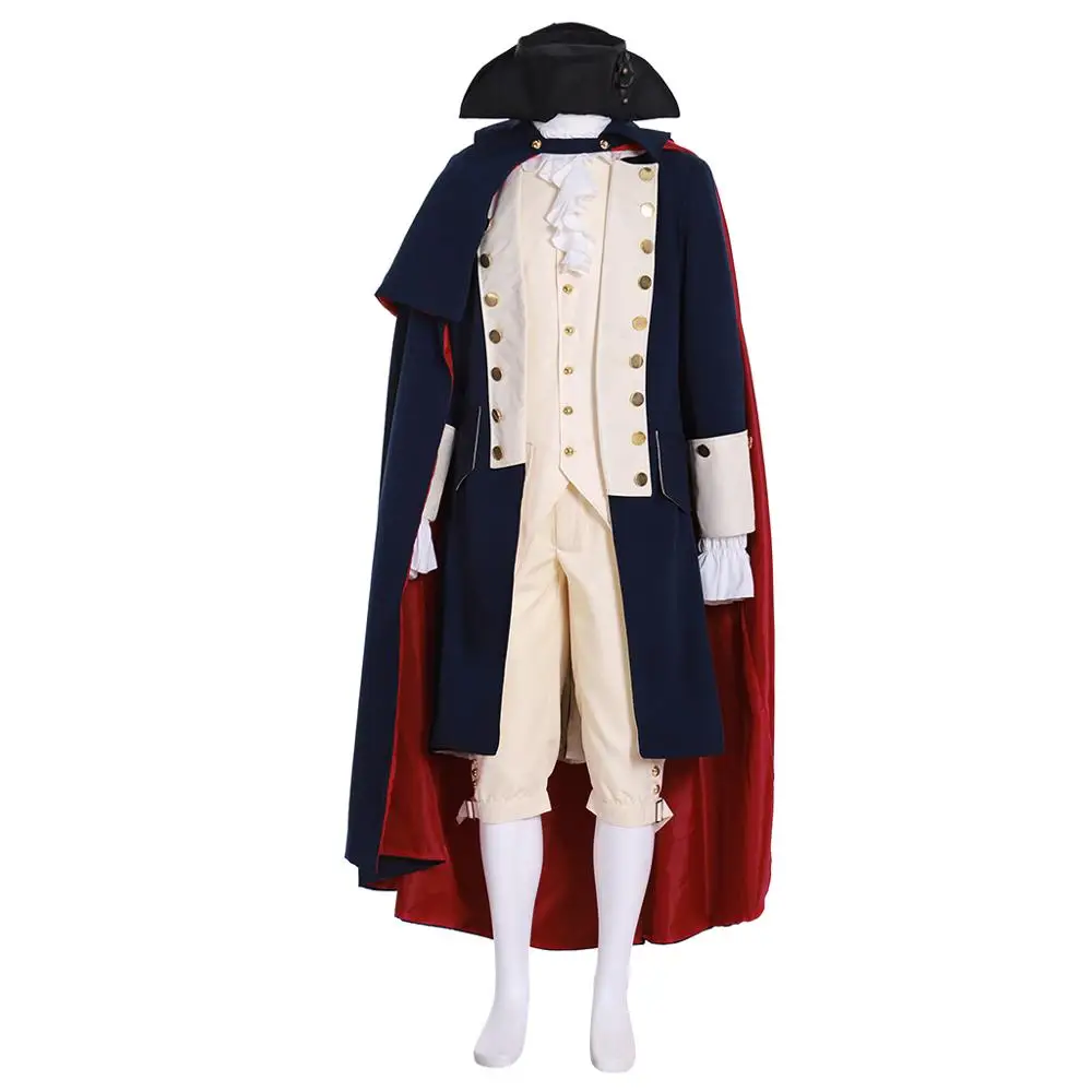 

Косплей «сделай сам», костюм для косплея Райзера хевлетт, Джордж Вашингтон, Экипировка в колониальных стилях, индивидуальный пошив, L320