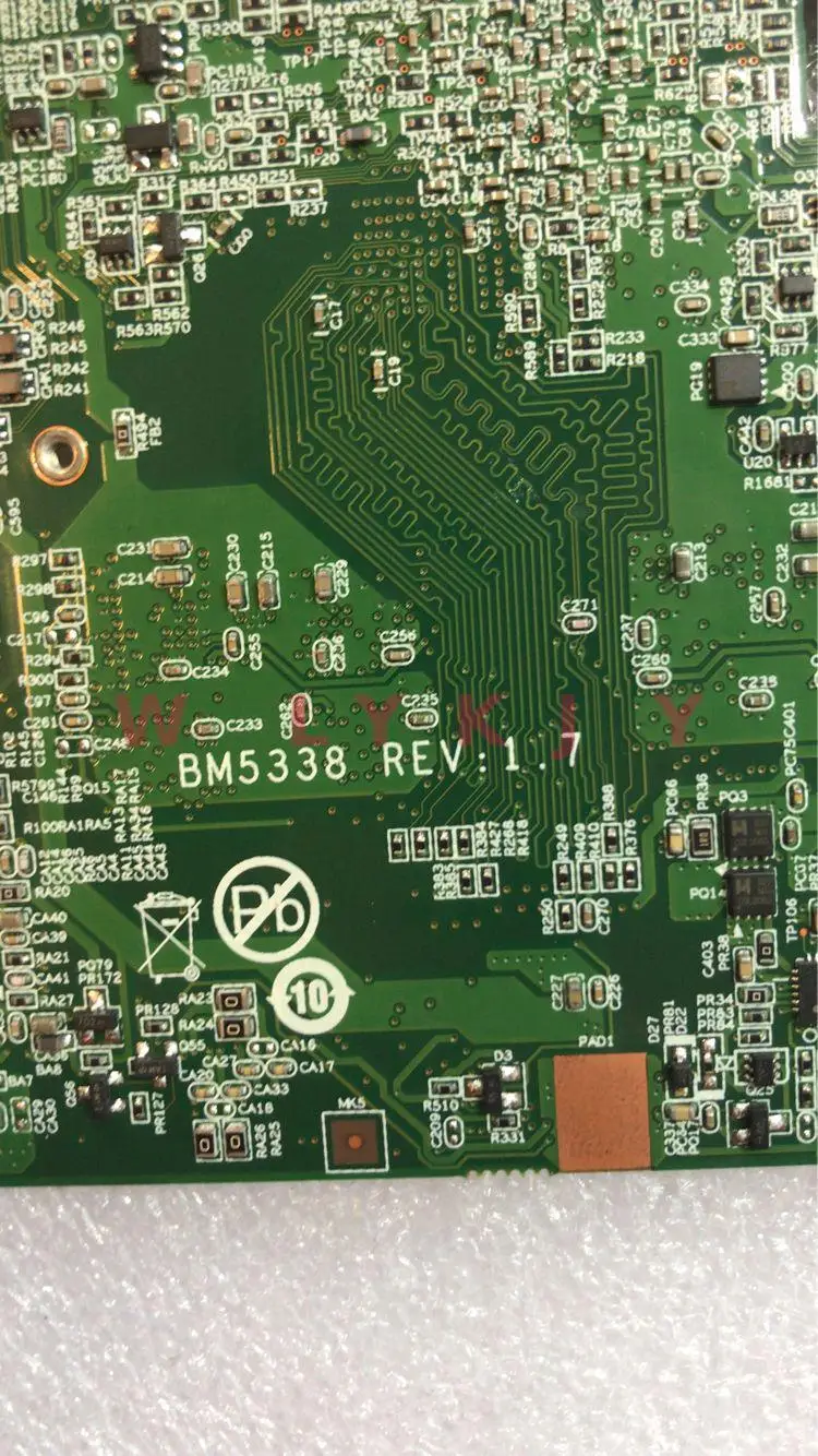 Материнская плата KTUXB BM5338 для Lenovo FLEX 10 материнская ноутбука N3530 / N3510 4 Гб ОЗУ DDR3 100%