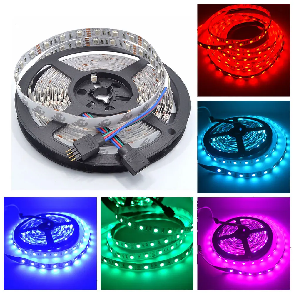 

LED Strip 5050 DC12V 60LEDs/m Flexible LED Light RGB RGBW/RGBWW/Blue/Green/Red/RGB/White Warm/White/Yellow