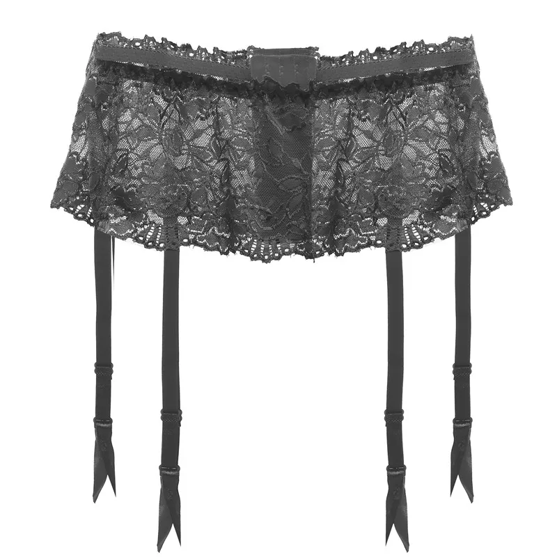 Сексуальные женские кружевные подвязки черный/красный искушение ультра-тонкий женский Шелковый монокристаллический солнечный элемент свадебный пояс с резинками Аксессуары - Цвет: P031 Black