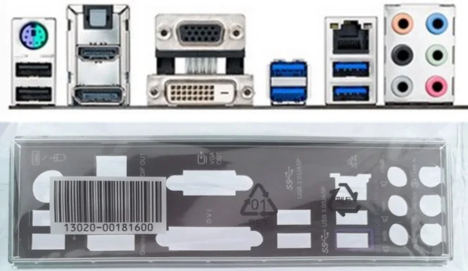 

New I/O shield back plate of motherboard for H87-PRO just shield backplate Free shipping
