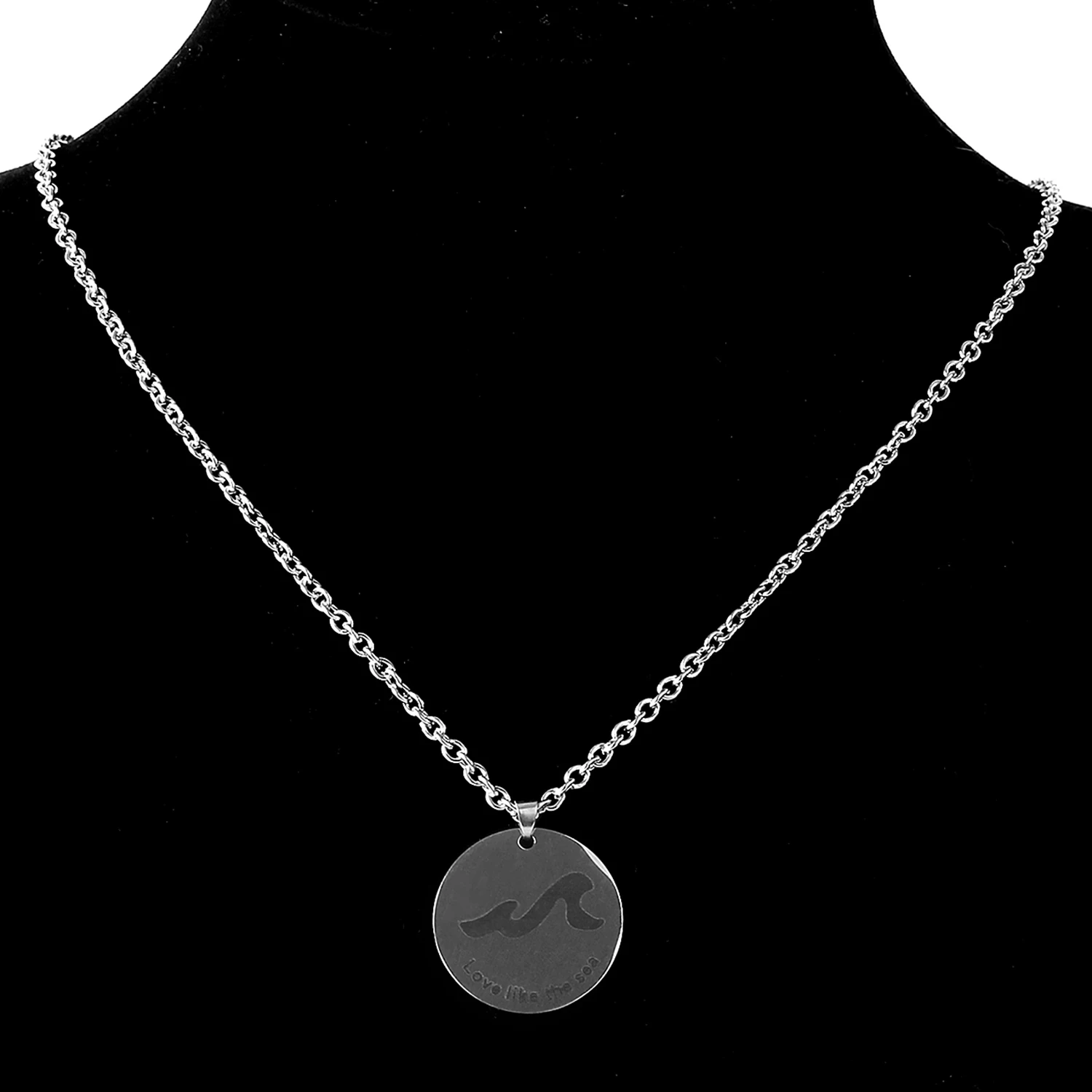 

1 Pcs Women's Statement Couple Necklace Fashion Chinese Idiom Mountain Alliance Eachother Pendant Meaning Eternal Love Necklace