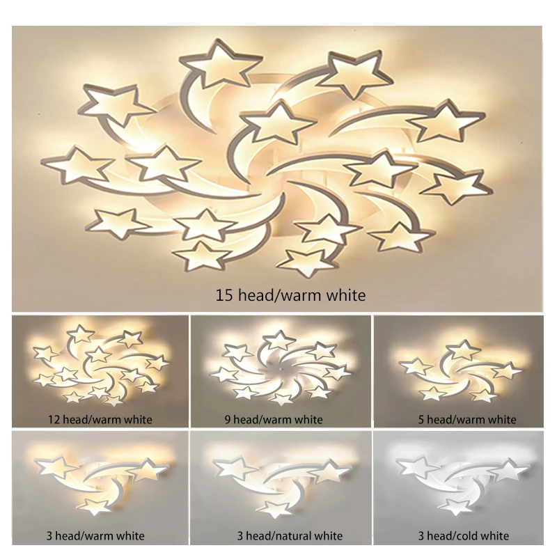 AC185-265 звезды светодиодный канделябр потолочные светильники для Гостиная Спальня