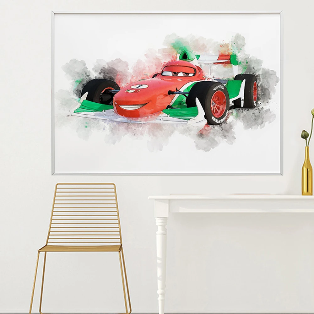 Детская комната Декор Живопись на холсте мультфильмы Disney фильм &quotТачки&quot