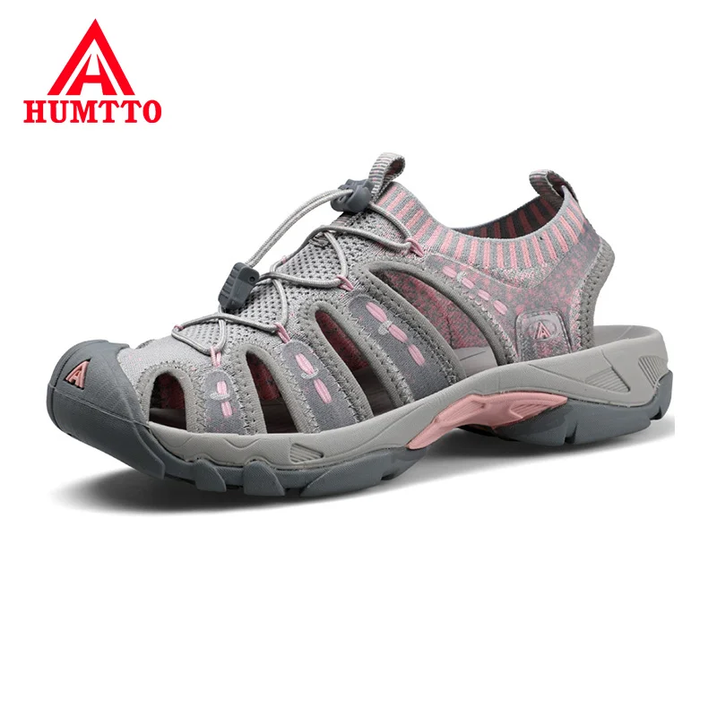 HUMTTO/женские уличные сандалии Летние повседневные на плоской подошве Обувь для