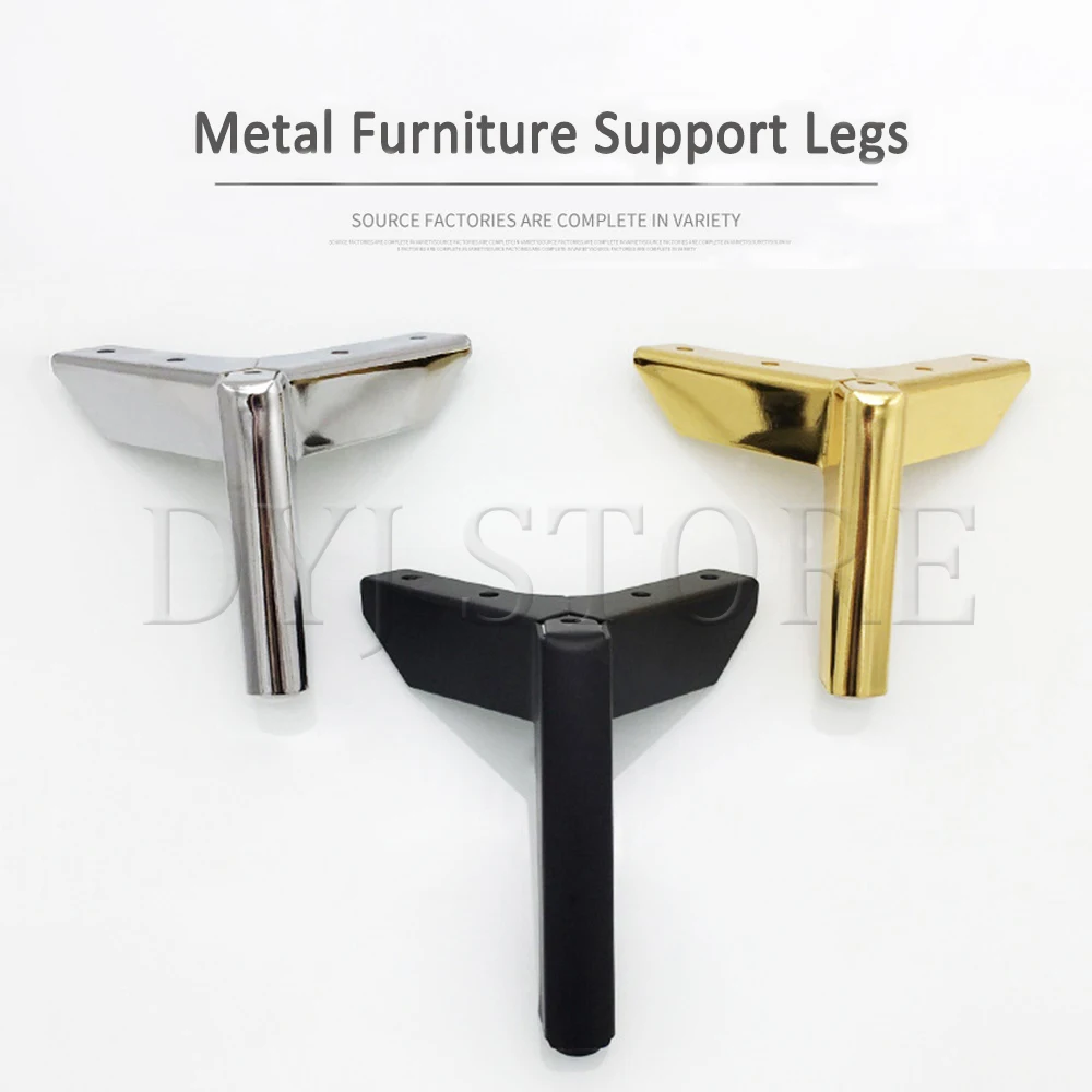 

2 Pcs 8/10/12/15cm Iron Furniture Legs, Modern Style Coffee Table Legs Replacement for TV Stands Legs Sofa Legs Cabinet Legs