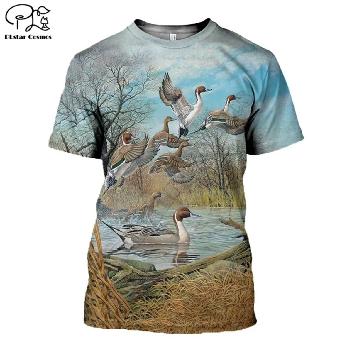 

summer Fashion Deer Hunting 3D Printed Harajuku streetwear Animal T shirts Funny man women Casual Short sleeve style-1