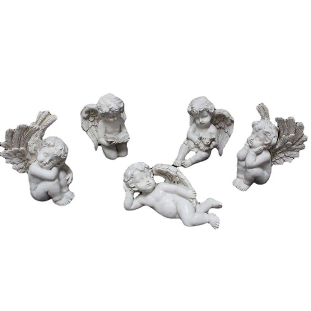 

Micro-landscape Garden Statue Home And Garden Decoration Girl Resin Ornaments Gift Statue Cute Angel Creative Microscape Plugin