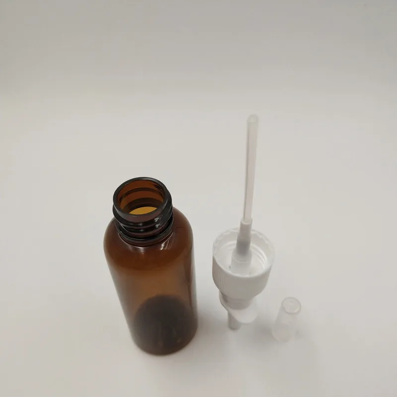 

50 +2sets/lot 50ml Empty Nasal Spray Bottle with White Nasal Mist Sprayer, Nasal Bottle Packaging