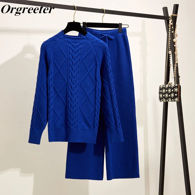 Осень зима твист комплект с толстовкой 2019 тенденции моды однотонный трикотажный