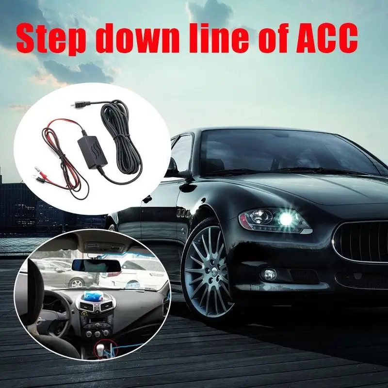 

Universal Hardwire Fuse Box, Driving Recorder Wiring Kit, With Micro USB Male To Mini Female Adapter Cable