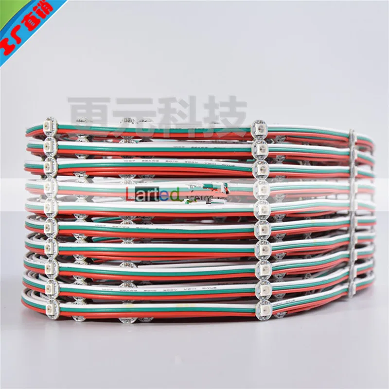 50 шт. Предварительно проводной 5050 SK6812 WS2812B полноцветный RGB пиксельный