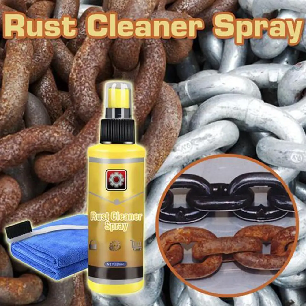 

Large 120ML Powerful All-Purpose Rust Cleaner Spray Derusting Spray Car Maintenance Household Cleaning Tools Anti-rust Lubricant